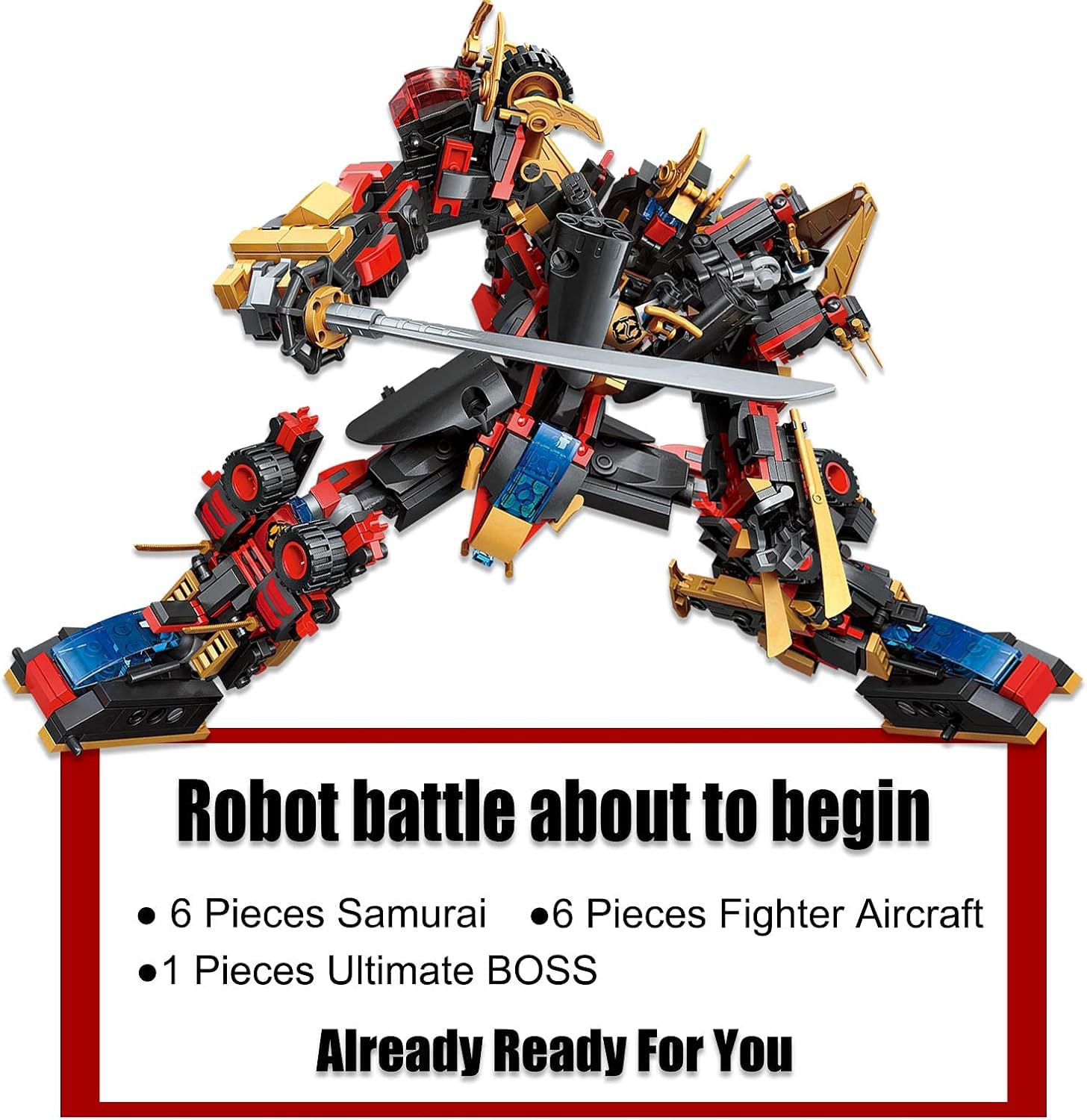 QLT QIAOLETONG compatible LEGO Ninja Mech Warrior style builds boost imagination.
