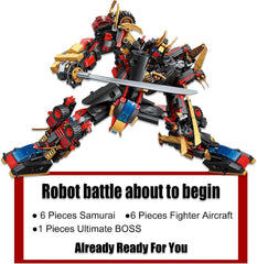 QLT QIAOLETONG compatible LEGO Ninja Mech Warrior style builds boost imagination.