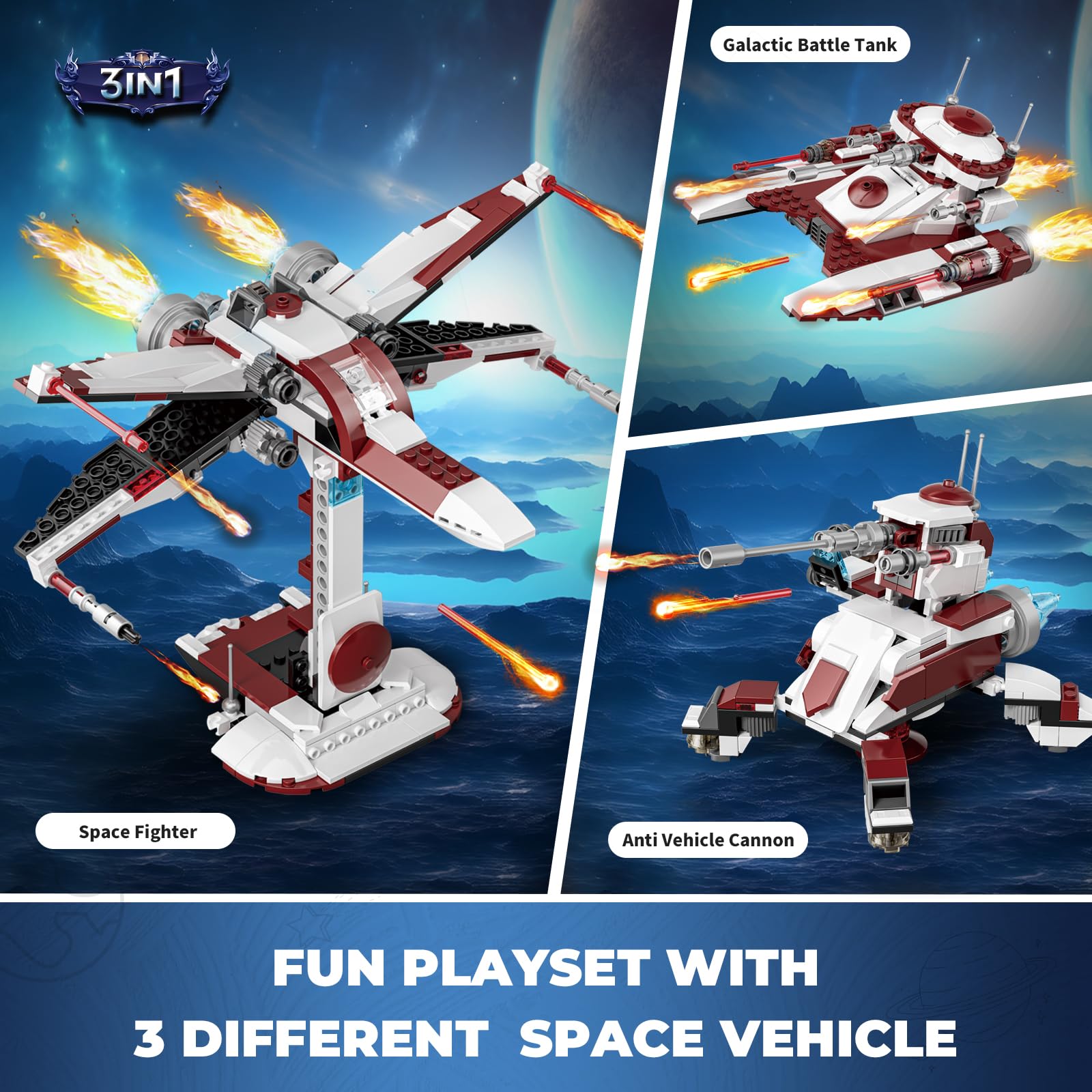 QLT QIAOLETONG space-wing fighter ready for imaginative missions