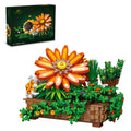 QLT QIAOLETONG sunflower bonsai assembly shows ivy and blooms for a calming home display.