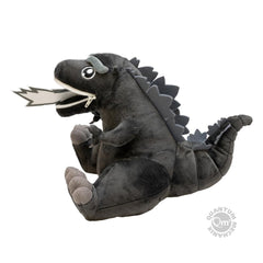 QMx Godzilla Zippermouth Plush unzipped mouth reveals heat ray motif for dynamic posing.