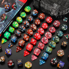 QMay double-color dice close-up for quick color identification