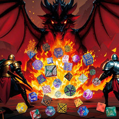 QMAY portable dice display case for easy transport to game nights.