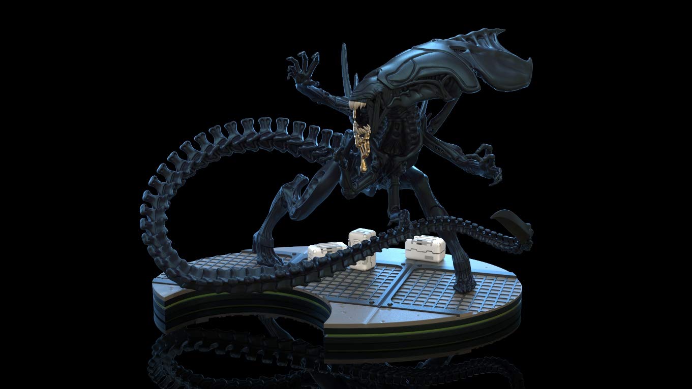 QMx Alien Queen barbed tail detail highlights dynamic action-ready pose