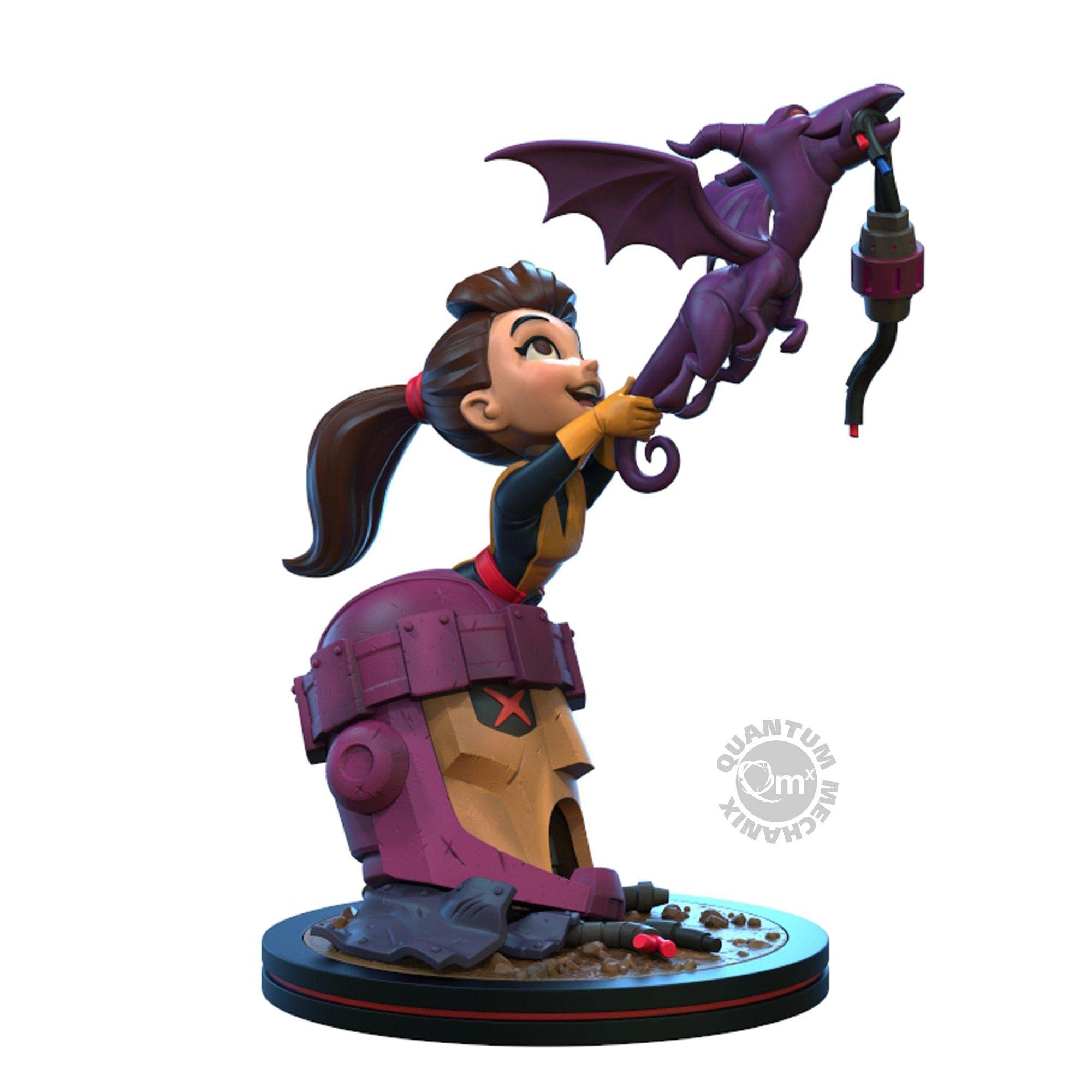 QMx Kitty Pryde phasing through a sentinel in a dynamic Q-Fig Elite Diorama for display