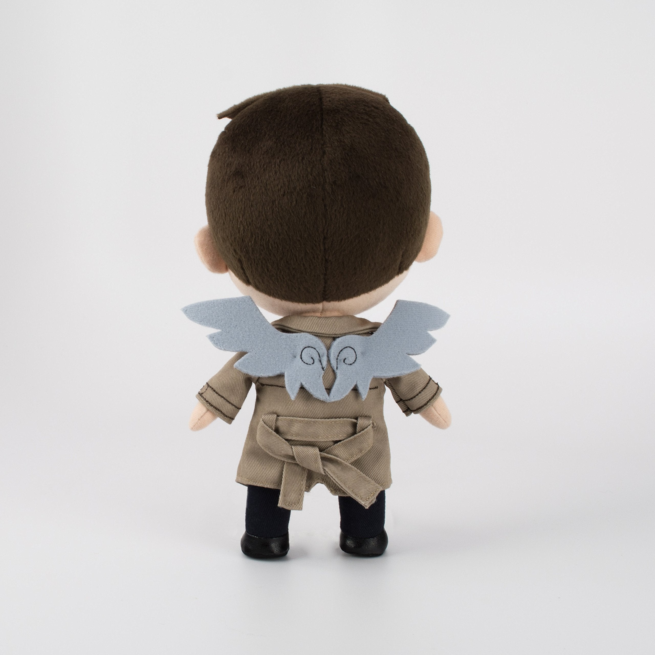QMx Castiel Q-Pals coat-and-tie look enhances desk displays