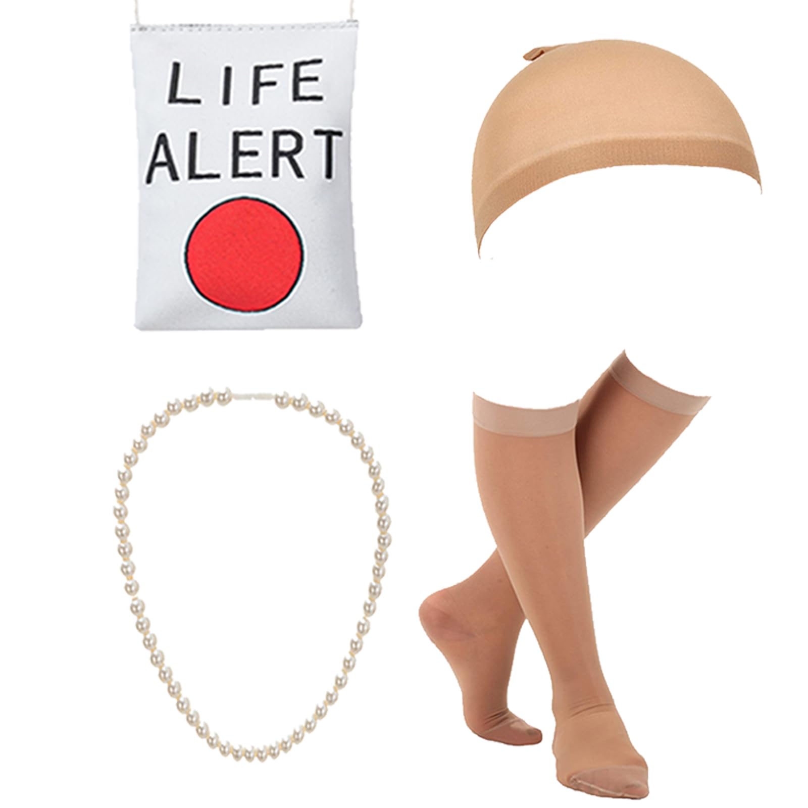qnprt plastic cane and knee-high socks complete the costume, supporting authentic presentation.