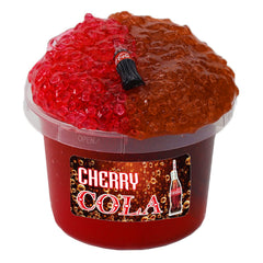QOFRJTU Crunchy Fishbowl Slime packaging emphasizes easy storage and a secure lid.