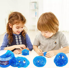 QOFRJTU Easy-storage slime comes with a handy container for quick tidying away.