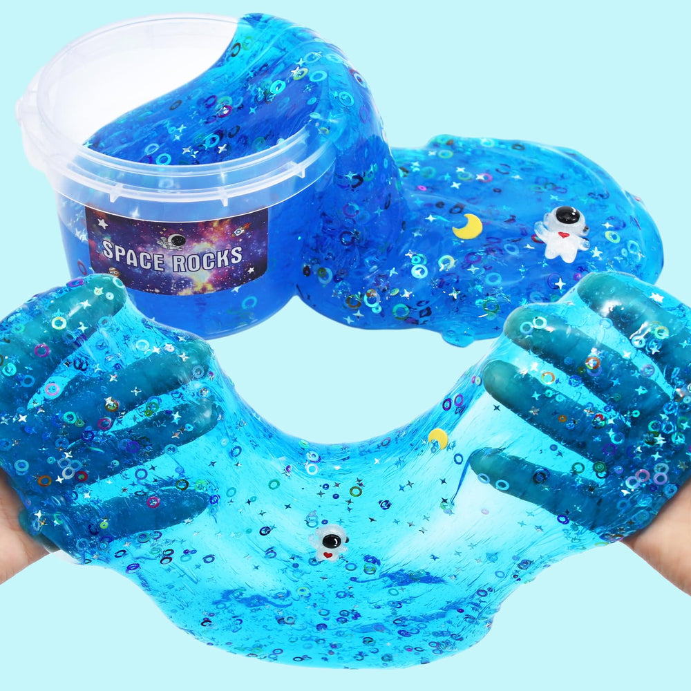 QOFRJTU Non-sticky slime provides easy cleanup and comfortable hand grip.