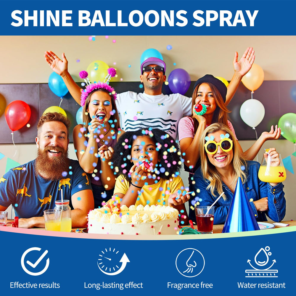 QONS latex balloon gloss close-up shows vibrant color and reflective finish