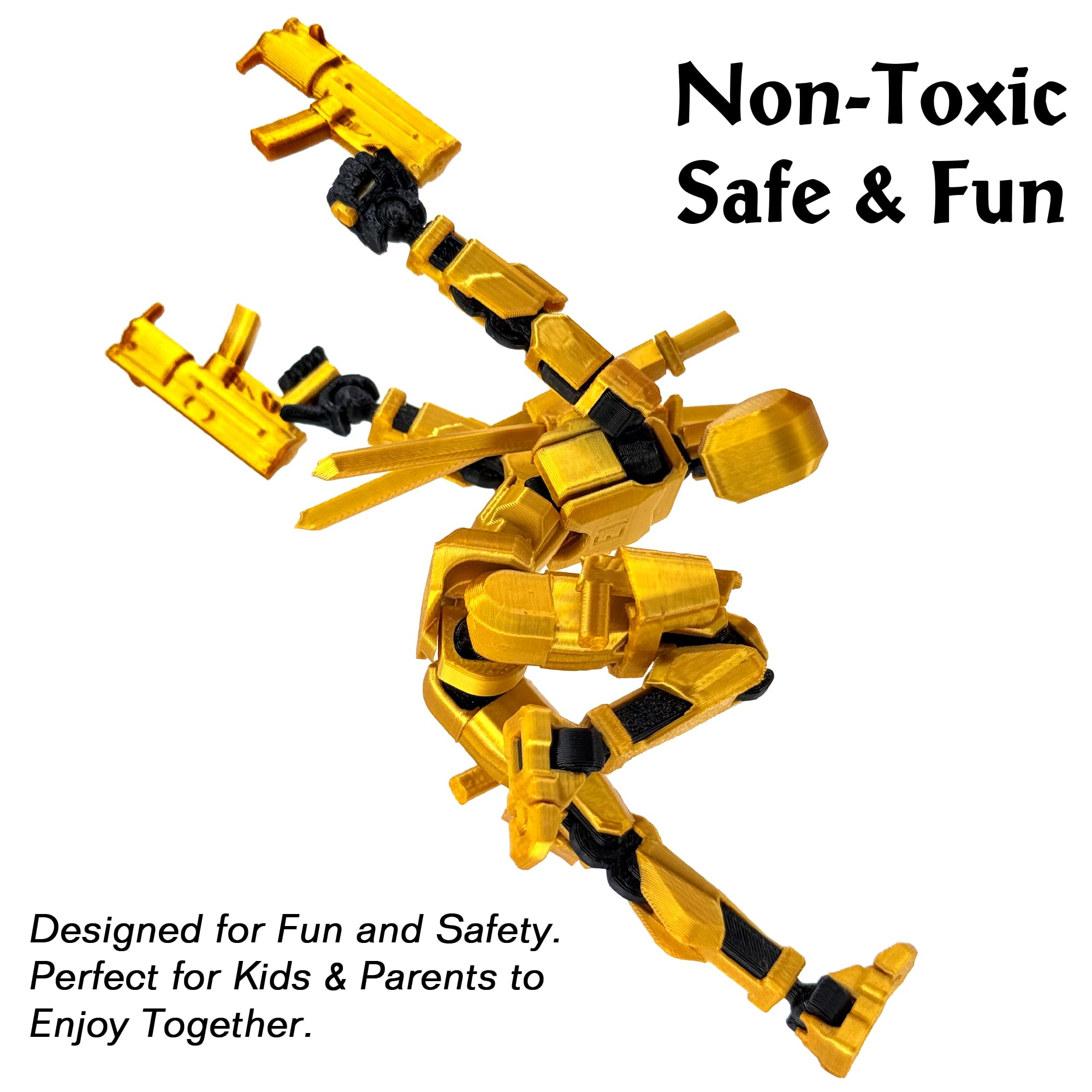Qoopower T13 Titan fully articulated joints enable flexible movements for dynamic poses.