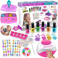 QoQlz Kids Nail Polish Set with six colors for easy at-home manicures