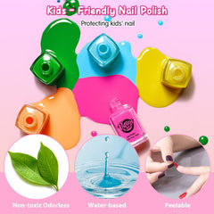 QoQlz Nail Stickers kit with fun designs for simple nail art