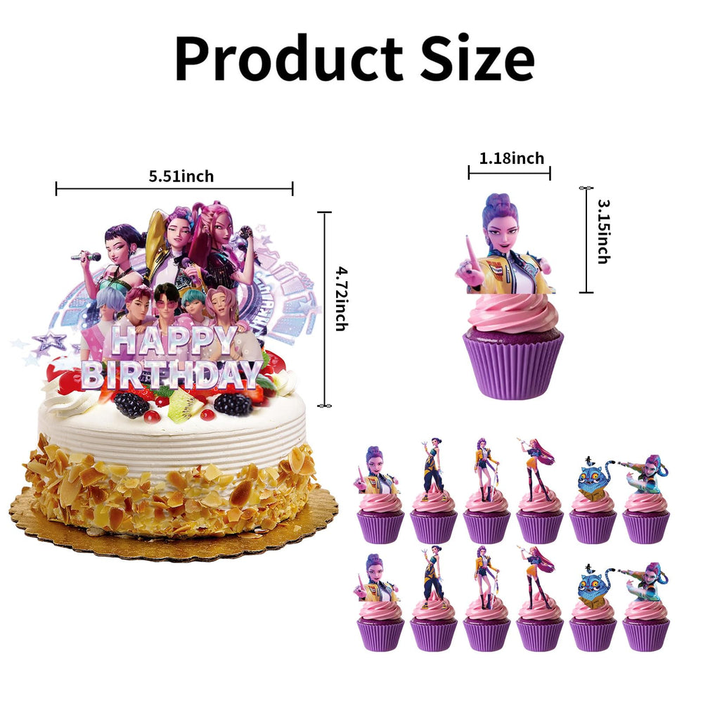 QOQXQOOH dessert toppers fit cookies and small treats with color