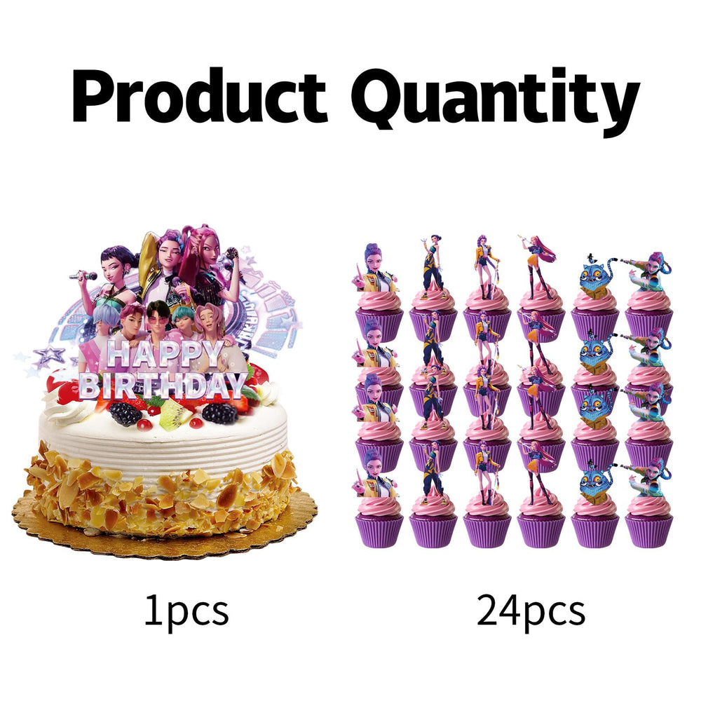 QOQXQOOH cartoon dessert decorations for cupcakes elevate treats with playful charm