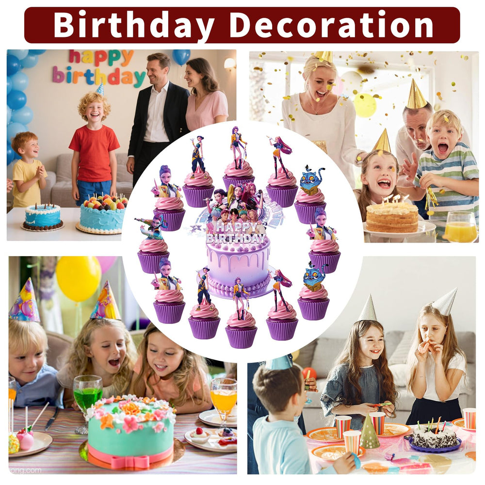 QOQXQOOH party decorations set coordinates across desserts