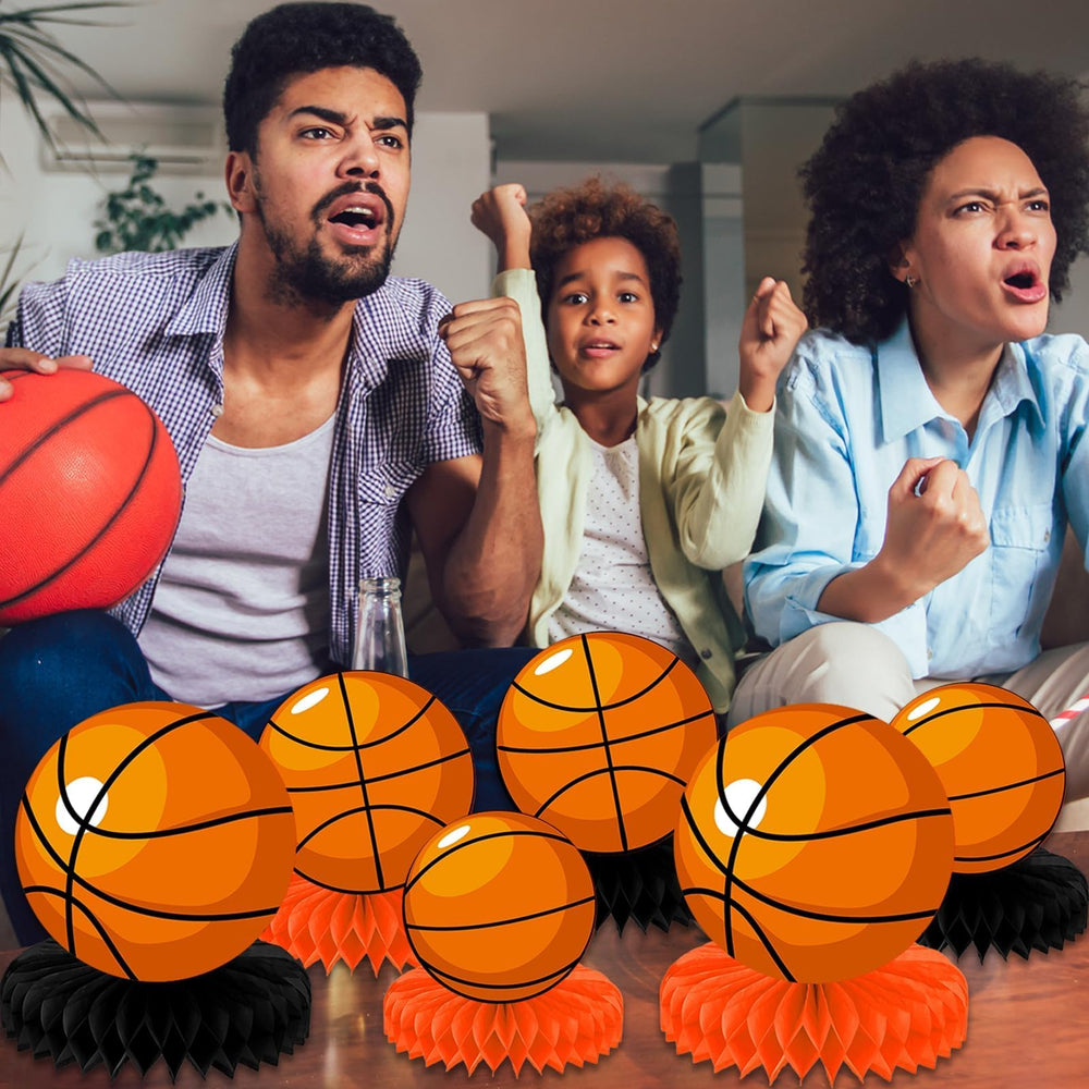 QOUBAI laminated basketball centerpieces stay durable and odor-free during festivities