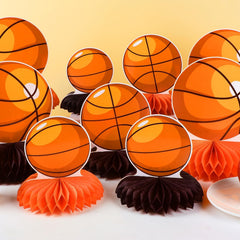 QOUBAI sports table decor for basketball-themed events and celebrations
