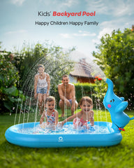 QPAU blue elephant hose connection enables spraying fun.