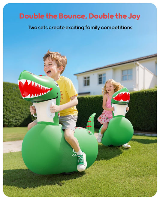 QPAU inflatable dinosaur body panel shows sturdy construction and long-lasting fun.