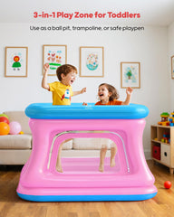 QPAU safety net and zippered door providing a secure, visible play space for toddlers.