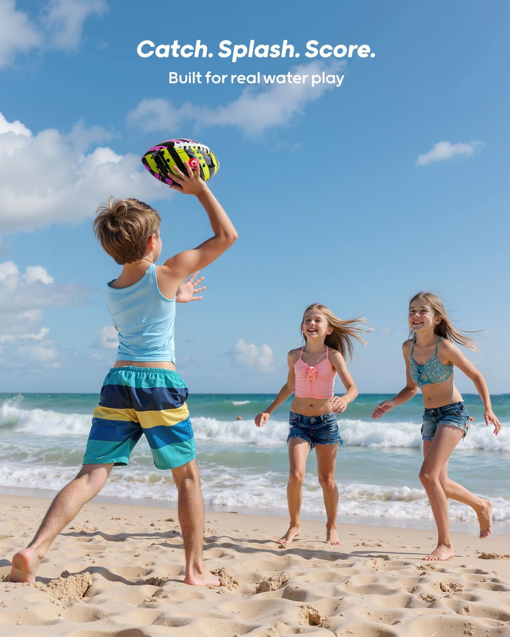 QPAU waterproof football for backyard-games that keeps sessions active.