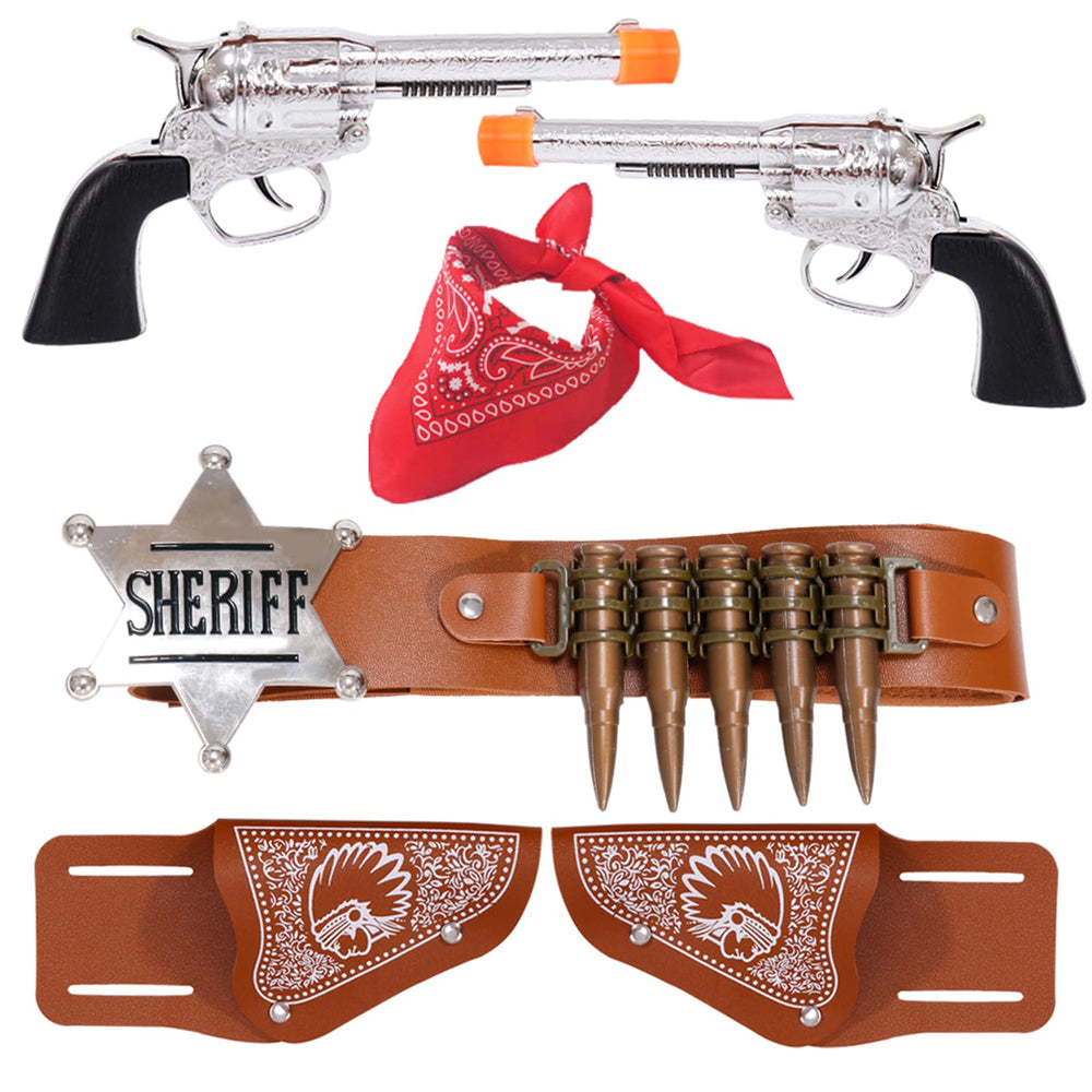 QPCOS police belt and holster set for authentic pretend play