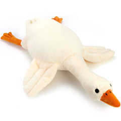 Qpewep goose plush 30-inch weighted toy for cozy hugs and decor.
