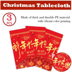 Qpout disposable plastic tablecloth enables quick cleanup after celebrations.