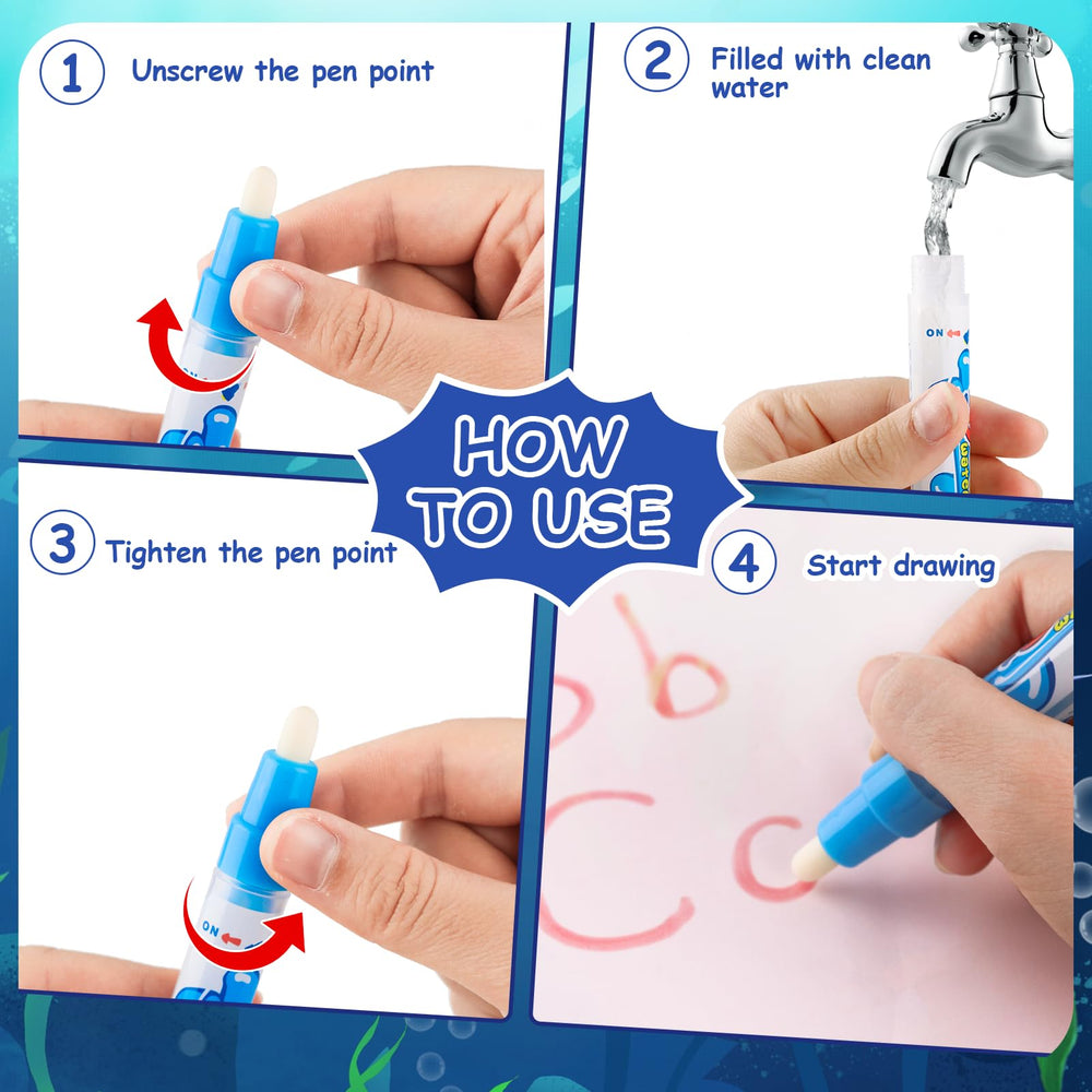 QQduck Water Doodle Mat educational-benefits support fine motor and early learning
