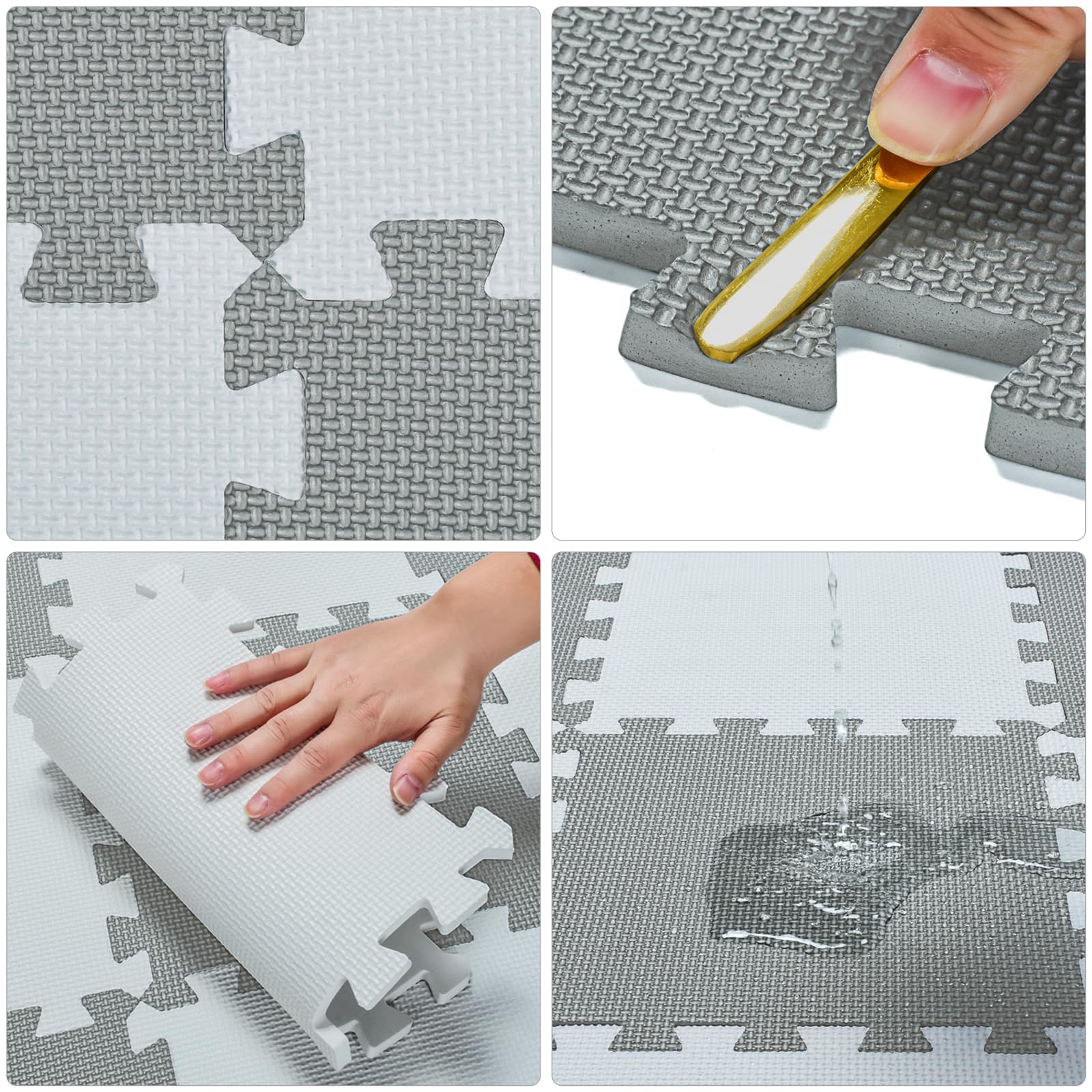 qqpp EVA 18-tile mats create versatile exercise zones in living rooms or gyms.