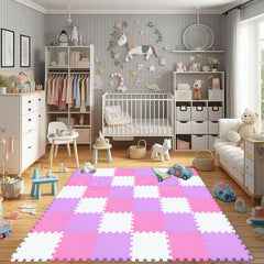 qqpp soft puzzle mat close-up highlighting non-toxic materials