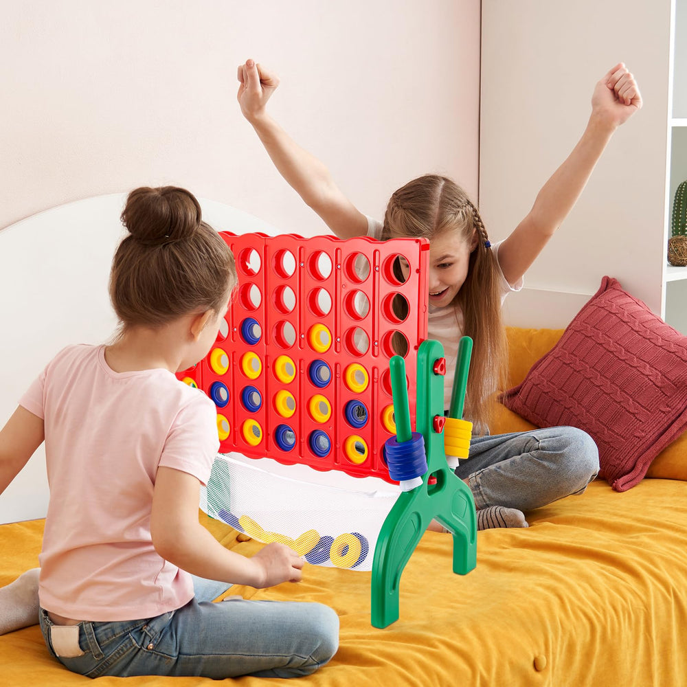 Qrooper colorful plastic 4-in-a-row pieces for durable rounds