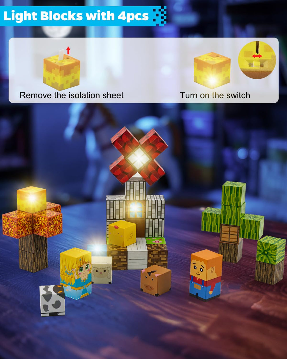 Qrooper kids enjoying creative play with magnetic blocks
