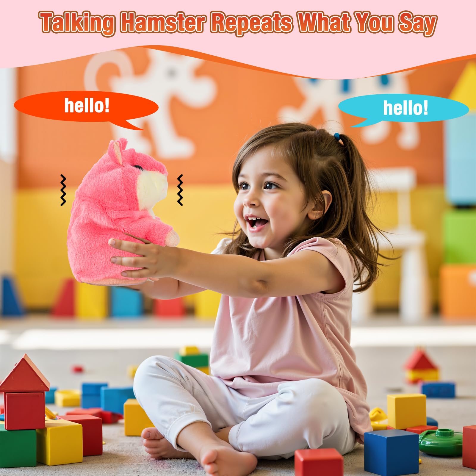 Qrooper Talking Hamster encourages babble through interactive play.
