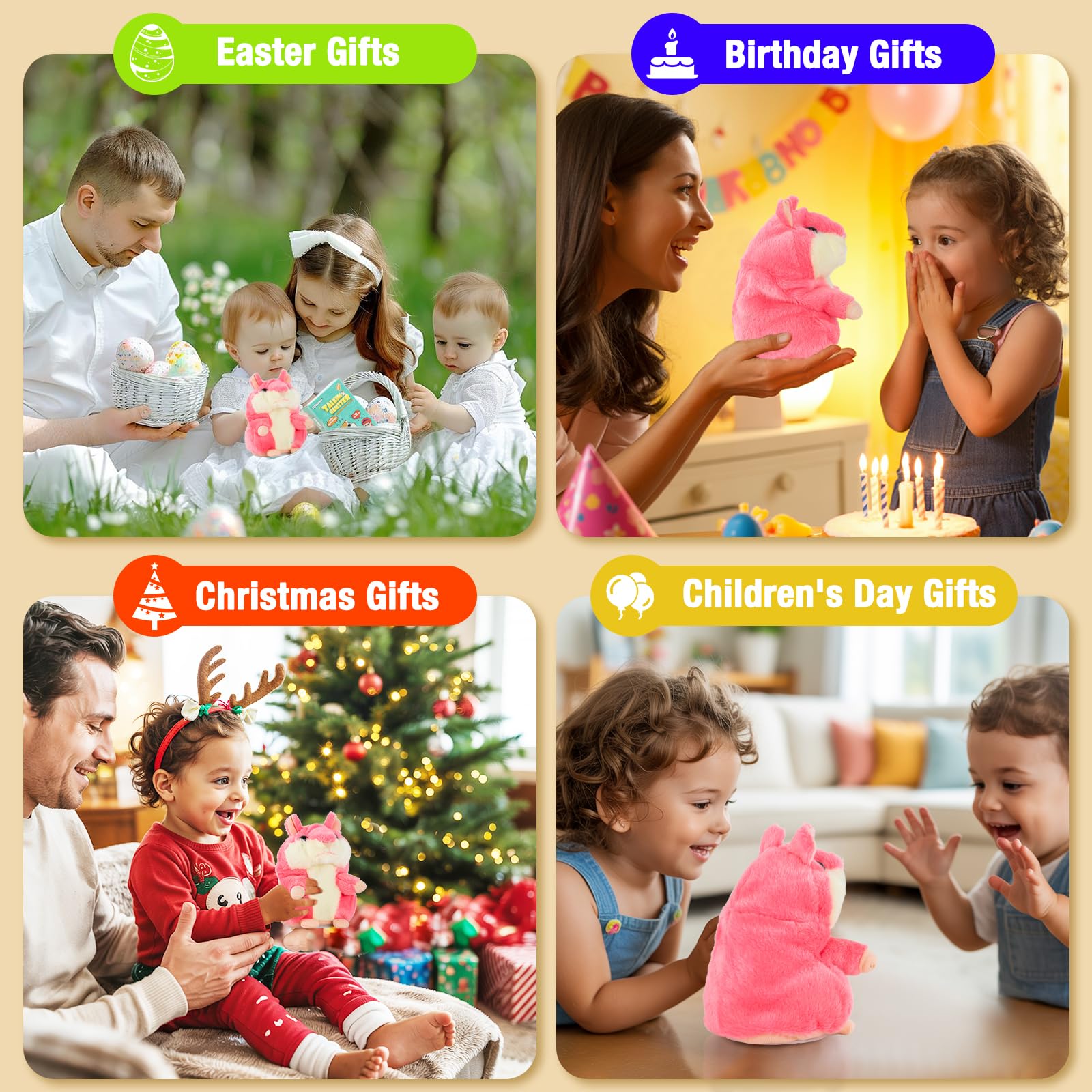 Qrooper Talking Hamster provides comforting familiarity during story or playtime.
