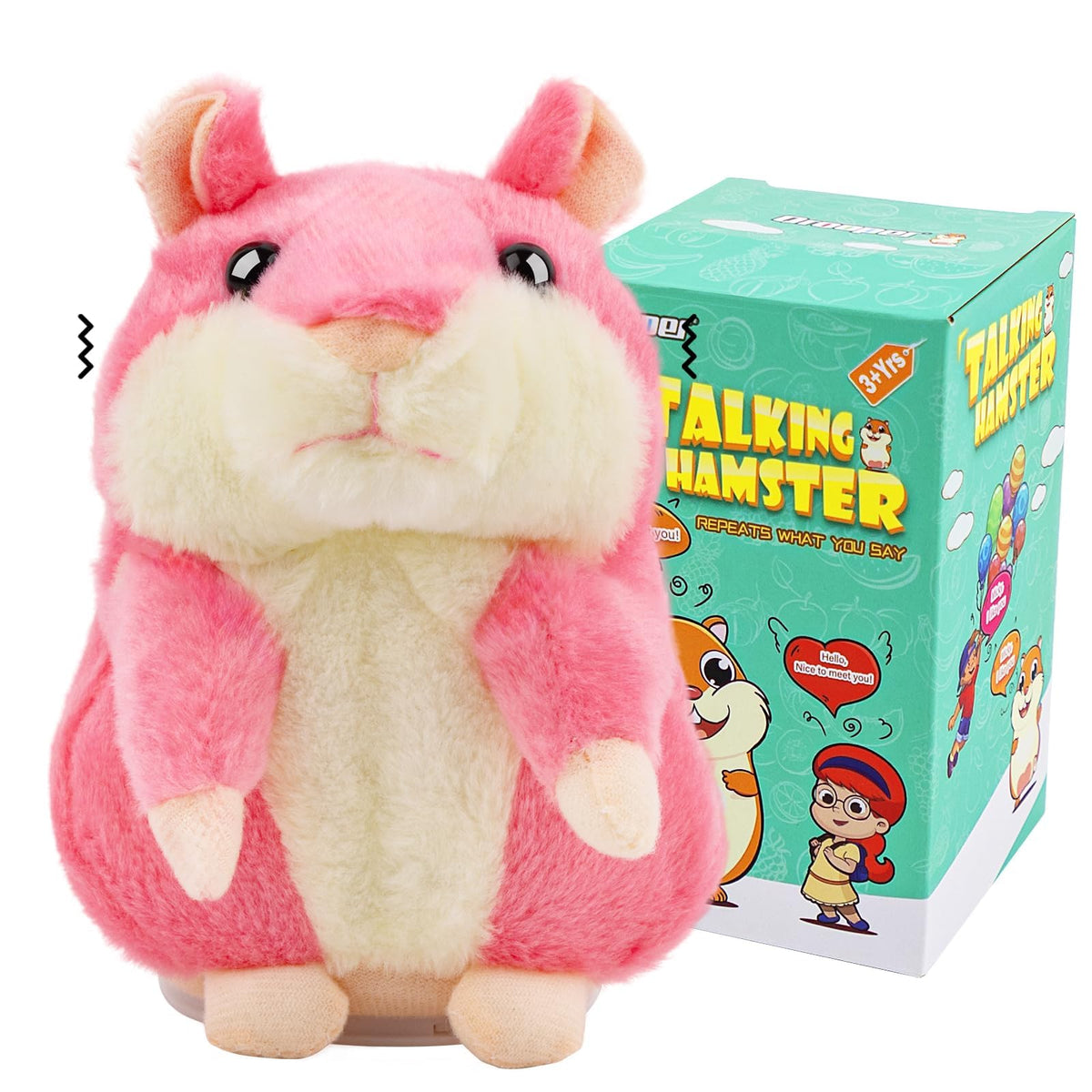 Qrooper Talking Hamster repeats your words for playful learning.