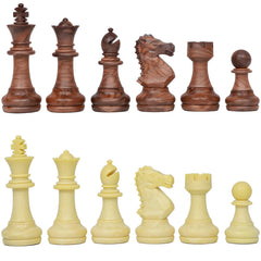 Qryovsa Staunton king 29mm close up showing weighted feel for steadier games
