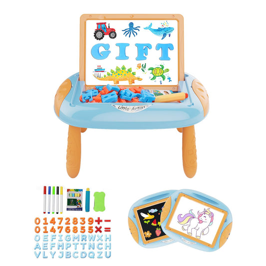 Qrytoi double-sided doodle easel for creative early learning.