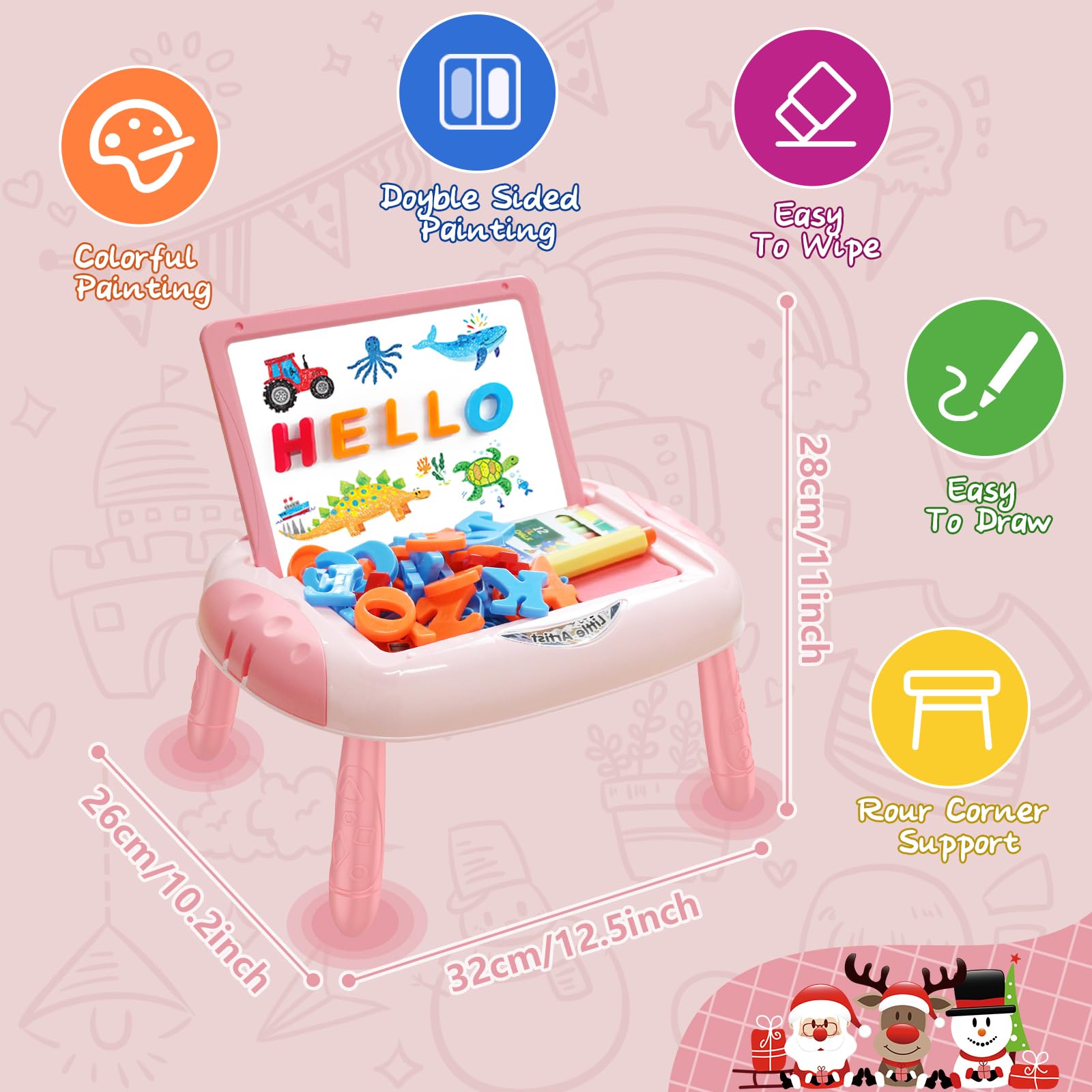 Qrytoi magnetic numbers and letters support counting and word-building on the go.