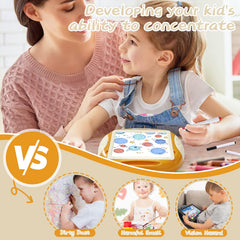 Qrytoi portable doodle easel with detachable legs for home or outdoor use.