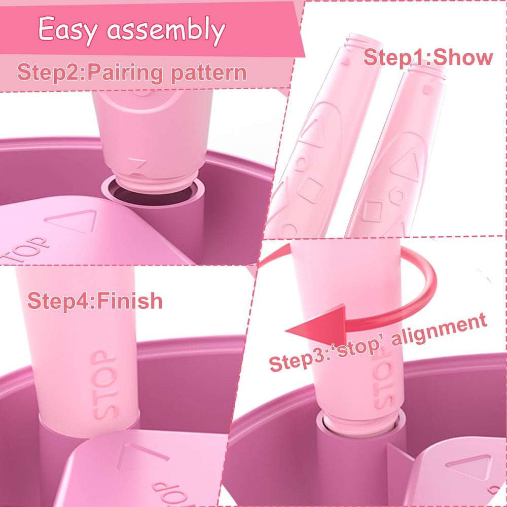 Qrytoi Unicorn Doodle Board accessories with chalk holder and eraser
