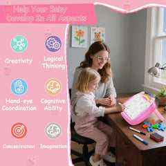 Qrytoi Unicorn Doodle Board Montessori-inspired learning toy for toddlers