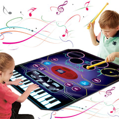 QShark 2in1 toy drum set for creative rhythm play and exploration