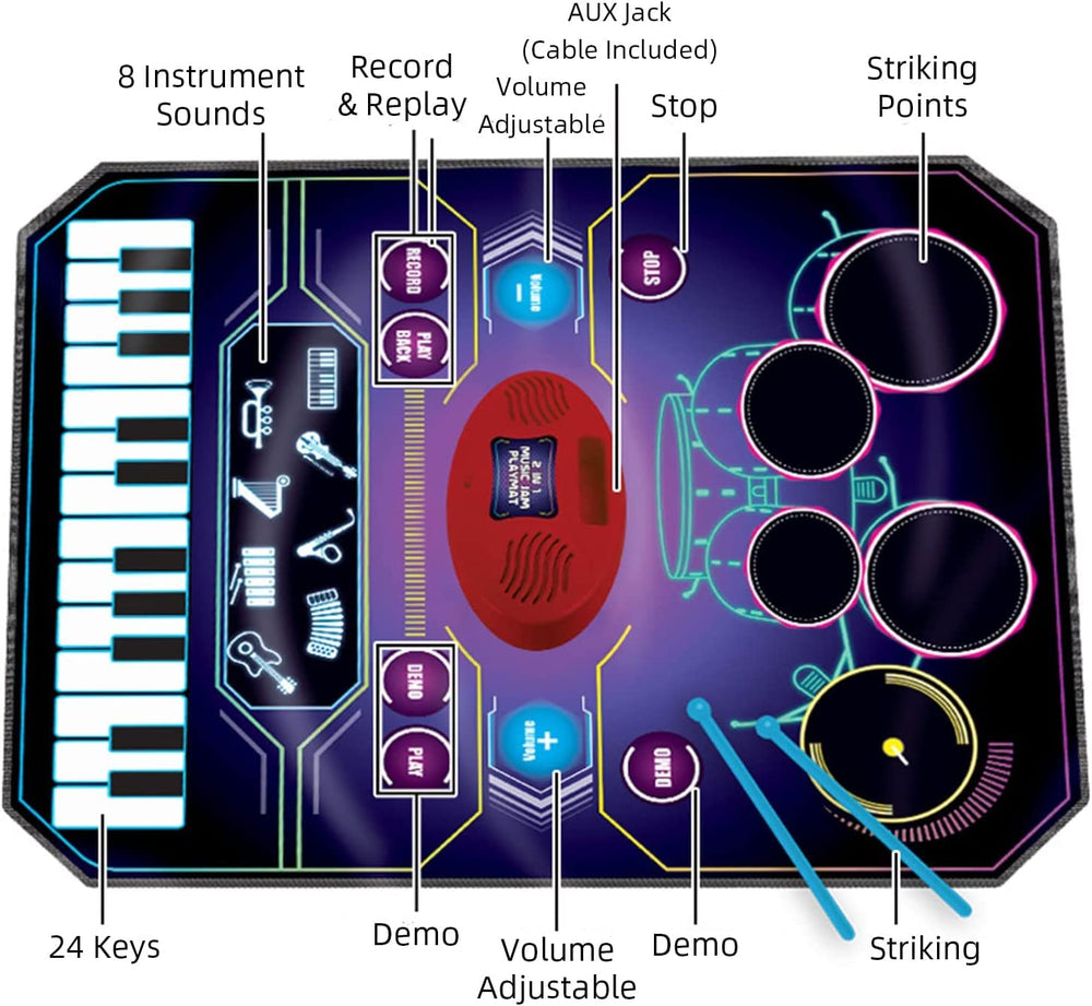 QShark eight instrument sounds for musical experimentation