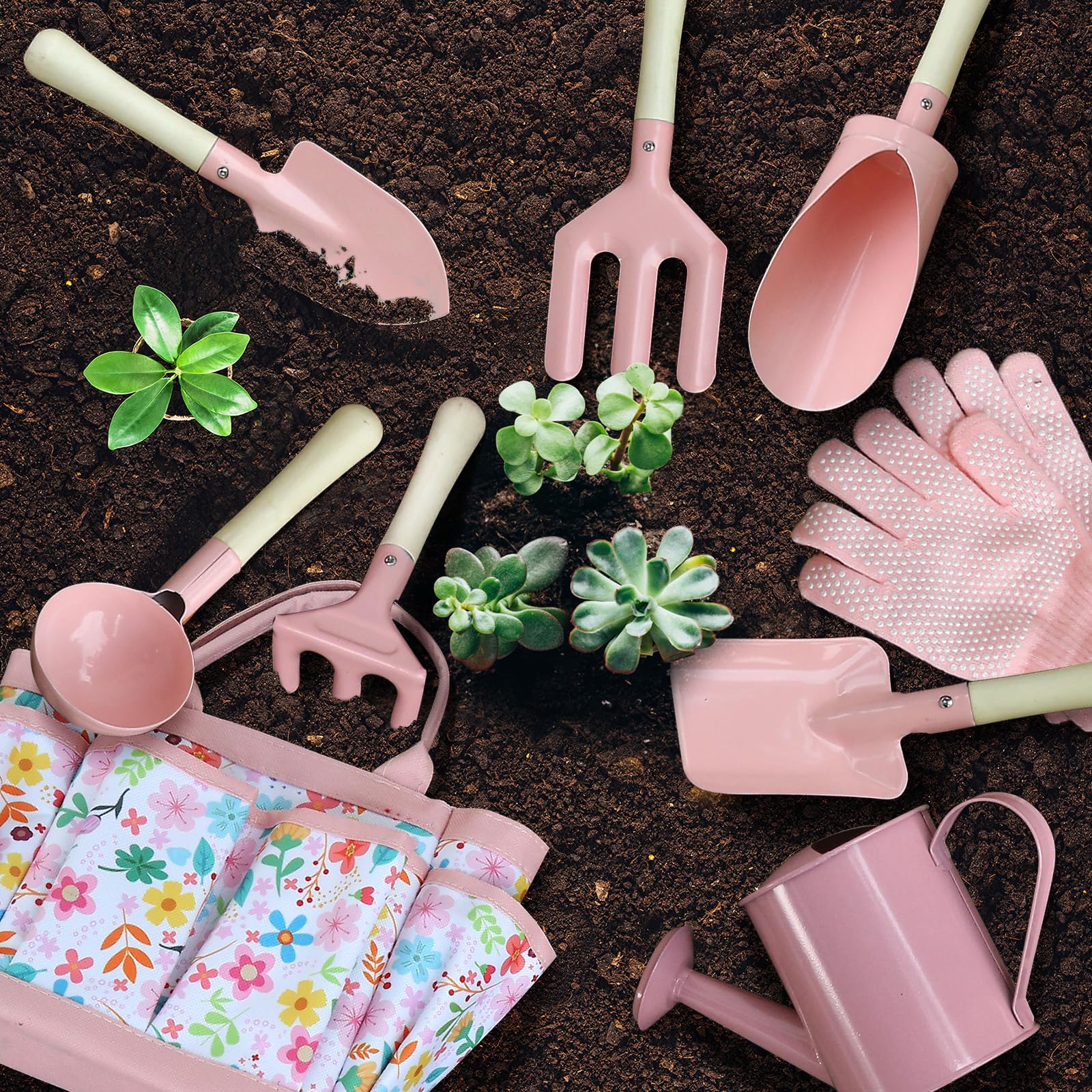 Qtioucp kids gloves protect hands during planting and soil work