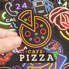 QTL Neon stickers ready as party favors for teen events and celebrations.