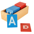 QTLCOHD Montessori sandpaper letters lowercase set for early handwriting practice.