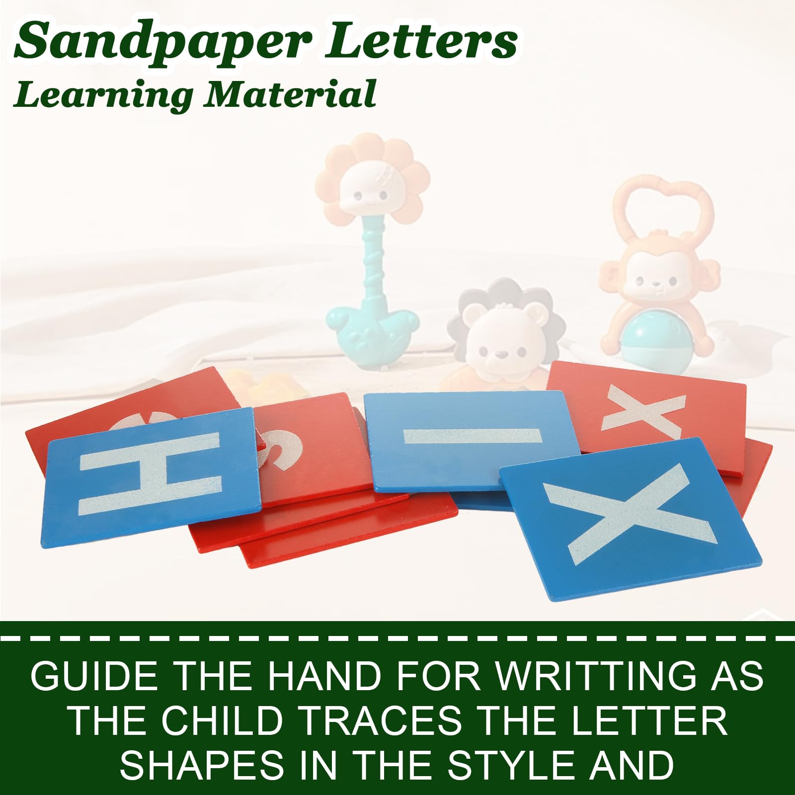 QTLCOHD tracing boards offer tactile learning for letter formation.